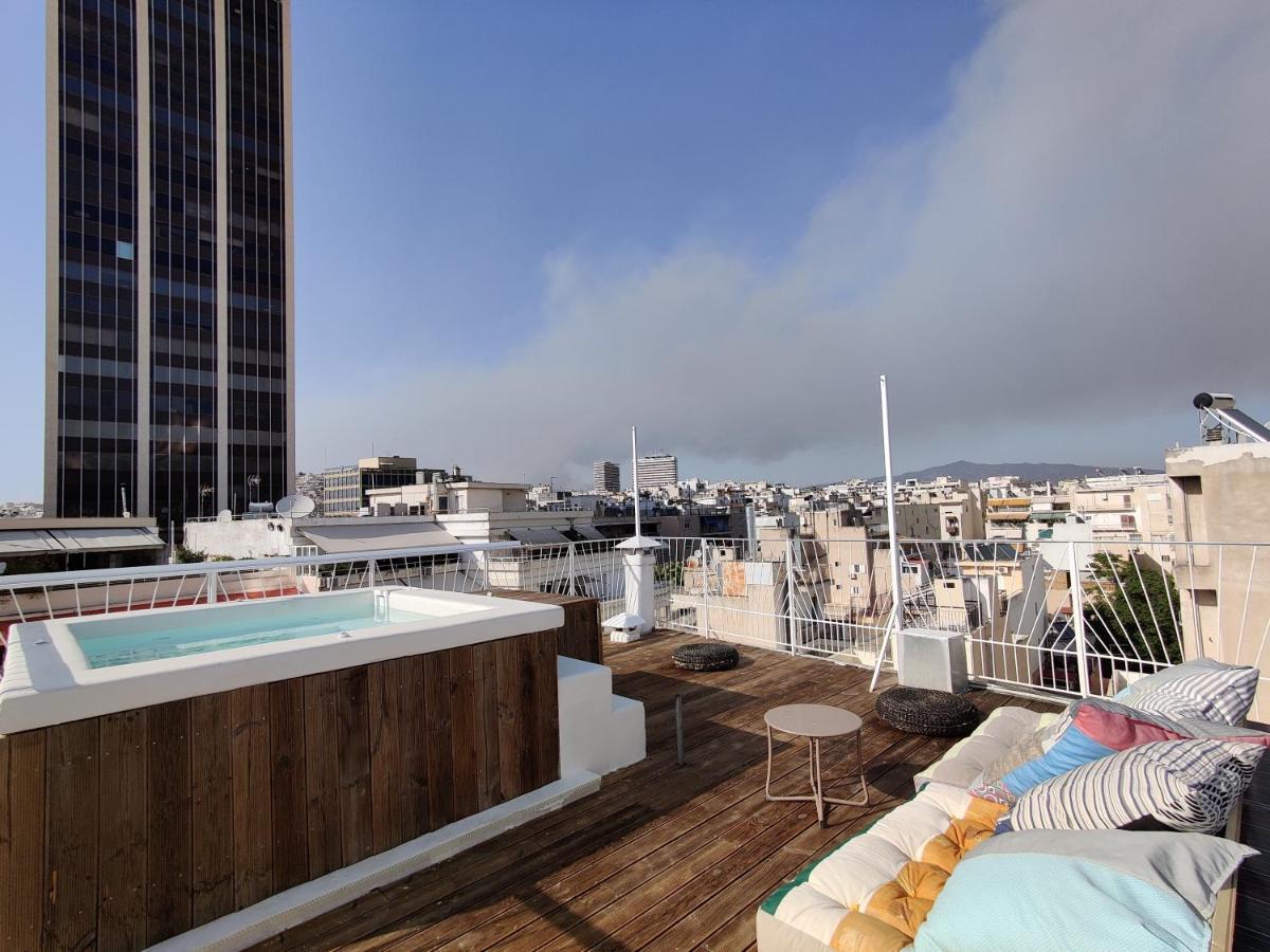 Unique Solar Penthouse With Jacuzzi And Sauna In Central Athen Exterior foto