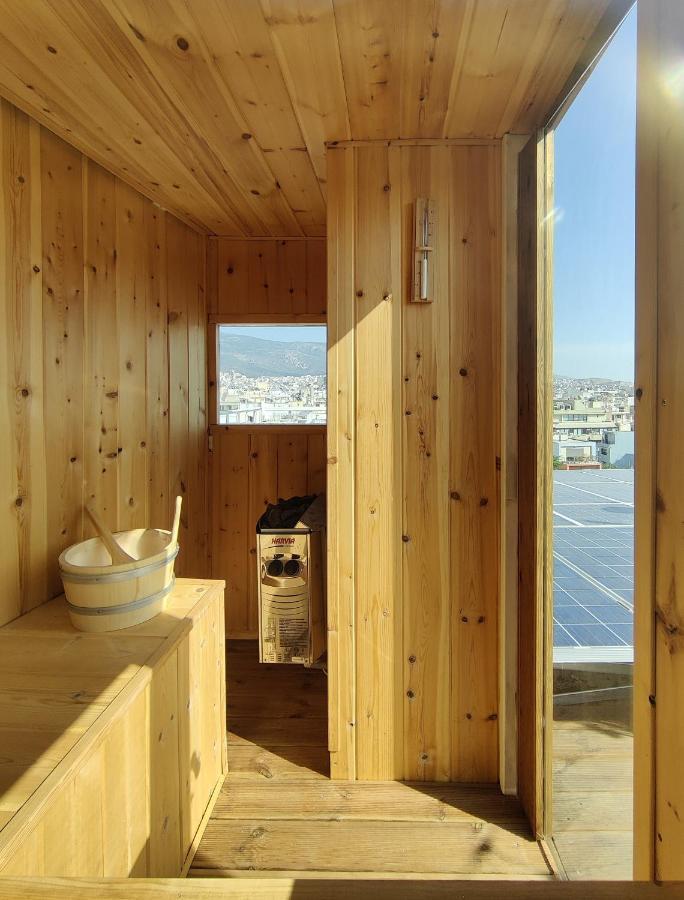 Unique Solar Penthouse With Jacuzzi And Sauna In Central Athen Exterior foto